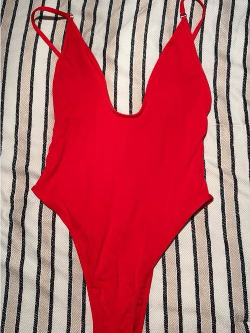Red One-Piece Swimsuit